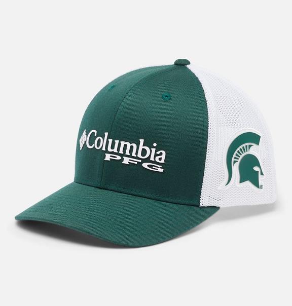 Columbia PFG Mesh Snap Back Hats Green For Women's NZ71504 New Zealand